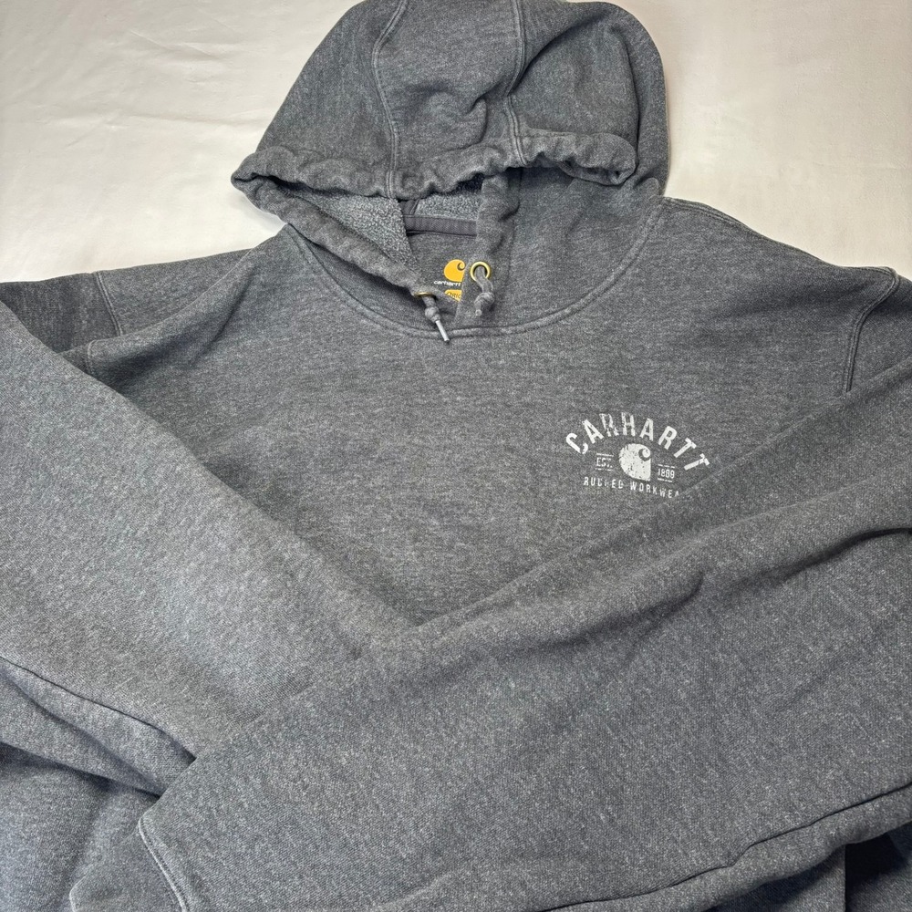 Carhartt Hoodie Mens XL Charcoal Gray Original Fit Pullover 103469-026
